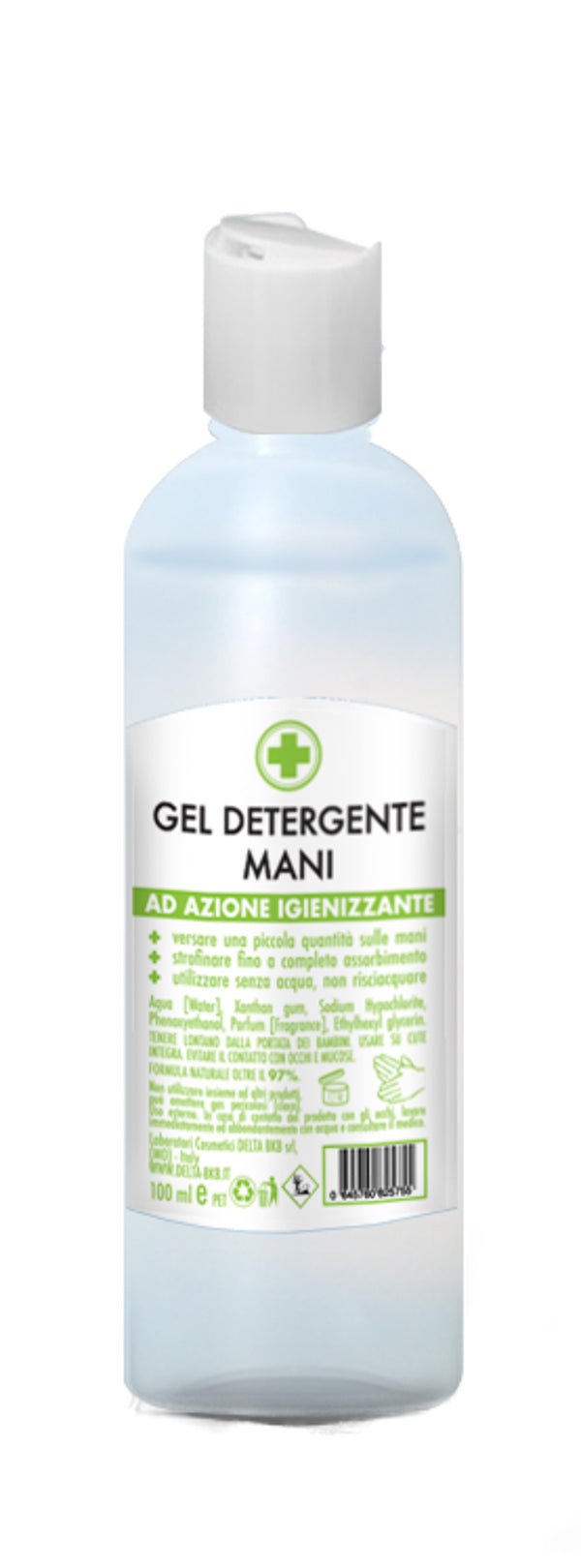 Gel mani igienizzante 100ml conf. 6 pezzi